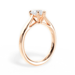 Angie Heart Cut Lab Grown Diamond 18Kt Rose Gold Engagement Ring - View 4