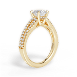 Jessica Round Cut Lab Grown Diamond 18Kt Yellow Gold Engagement Ring - View 2