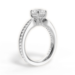 Katelyn Asscher Cut Lab Grown Diamond 18Kt White Gold Engagement Ring - View 3
