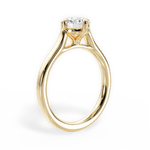 Bernadette Round Cut Lab Grown Diamond 18Kt Yellow Gold Engagement Ring - View 2