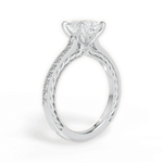Gilda Princess Cut Lab Grown Diamond 18Kt White Gold Engagement Ring - View 3