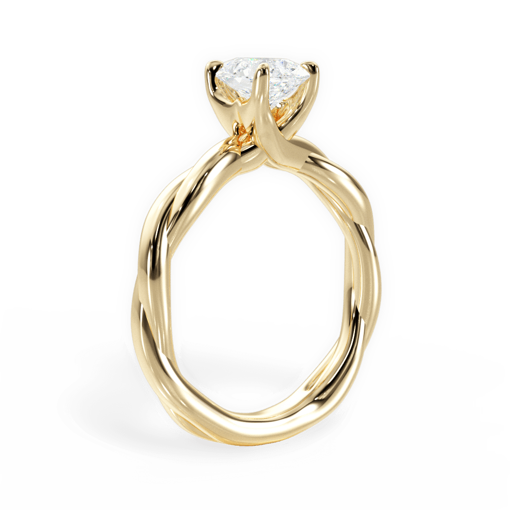 Bianca Pear Cut Lab Grown Diamond 18Kt Yellow Gold Engagement Ring - View 2