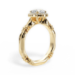 Erica Round Cut Lab Grown Diamond 18Kt Yellow Gold Engagement Ring - View 2