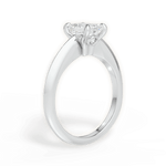 Amanda Emerald Cut Lab Grown Diamond 14Kt White Gold Engagement Ring - View 4