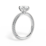 Kristen Pear Cut Lab Grown Diamond 14Kt White Gold Engagement Ring - View 3