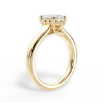 Carol Emerald Cut Lab Grown Diamond 18Kt Yellow Gold Engagement Ring - View 2