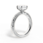 Gloria Princess Cut Lab Grown Diamond 14Kt White Gold Engagement Ring - View 2