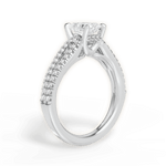 Jessica Radiant Cut Lab Grown Diamond 18Kt White Gold Engagement Ring - View 3