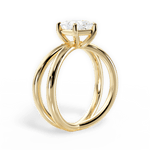 Ada Princess Cut Lab Grown Diamond 18Kt Yellow Gold Engagement Ring - View 3