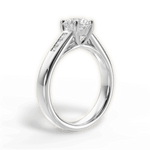 Brittany Round Cut Lab Grown Diamond Platinum Engagement Ring - View 2