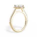Jeanne Princess Cut Lab Grown Diamond 18Kt Yellow Gold Engagement Ring - View 4