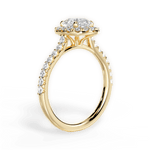 Ingrid Asscher Cut Lab Grown Diamond 18Kt Yellow Gold Engagement Ring - View 2
