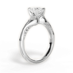 Isabel Heart Cut Lab Grown Diamond 18Kt White Gold Engagement Ring - View 4