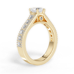 Lynn Heart Cut Lab Grown Diamond 18Kt Yellow Gold Engagement Ring - View 3