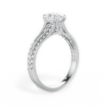 Kendra Pear Cut Lab Grown Diamond 18Kt White Gold Engagement Ring - View 3