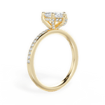 Janice Marquise Cut Lab Grown Diamond 18Kt Yellow Gold Engagement Ring - View 3