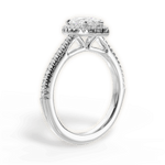 Jenny Pear Cut Lab Grown Diamond Platinum Engagement Ring - View 4