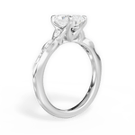 Cassie Radiant Cut Lab Grown Diamond 14Kt White Gold Engagement Ring - View 3