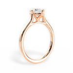 Bernadette Heart Cut Lab Grown Diamond 18Kt Rose Gold Engagement Ring - View 4