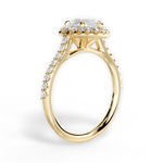 Leah Pear Cut Lab Grown Diamond 18Kt Yellow Gold Engagement Ring - View 4