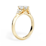 Celeste Marquise Cut Lab Grown Diamond 18Kt Yellow Gold Engagement Ring - View 3