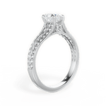 Kendra Heart Cut Lab Grown Diamond 18Kt White Gold Engagement Ring - View 4