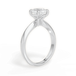 Aria Cushion Cut Lab Grown Diamond 14Kt White Gold Engagement Ring - View 2