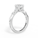Cassie Cushion Cut Lab Grown Diamond 18Kt White Gold Engagement Ring - View 4