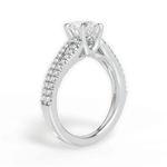 Jessica Heart Cut Lab Grown Diamond 14Kt White Gold Engagement Ring - View 3