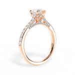 Laura Heart Cut Lab Grown Diamond 18Kt Rose Gold Engagement Ring - View 3