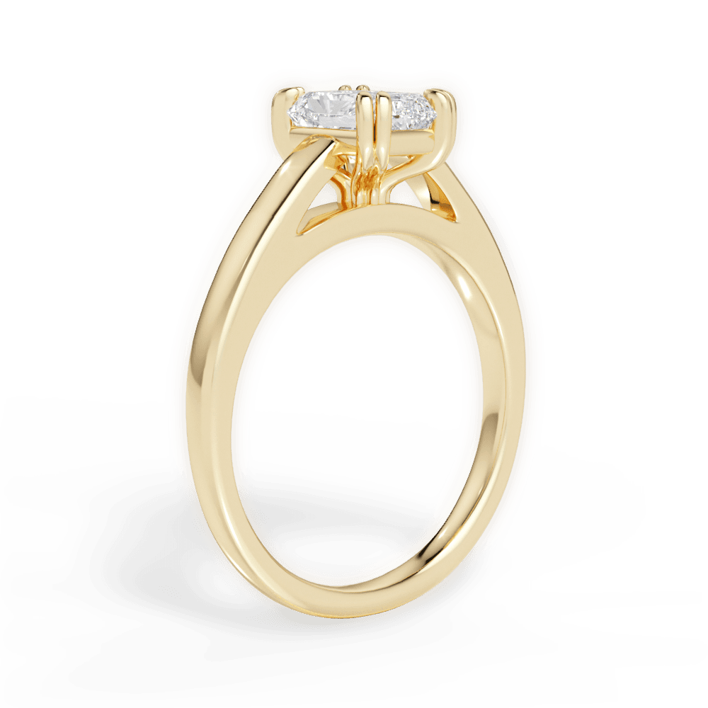 Courtney Radiant Cut Lab Grown Diamond 18Kt Yellow Gold Engagement Ring - View 4