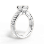 Kayla Princess Cut Lab Grown Diamond 14Kt White Gold Engagement Ring - View 3