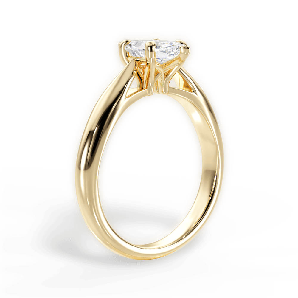 Colleen Marquise Cut Lab Grown Diamond 18Kt Yellow Gold Engagement Ring - View 3