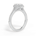Judy Marquise Cut Lab Grown Diamond 14Kt White Gold Engagement Ring - View 2