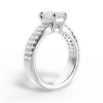 Kayla Emerald Cut Lab Grown Diamond 14Kt White Gold Engagement Ring - View 3