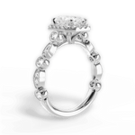 Irene Radiant Cut Lab Grown Diamond 14Kt White Gold Engagement Ring - View 4