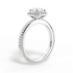 Joanne Asscher Cut Lab Grown Diamond Platinum Engagement Ring - View 3