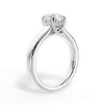 Carol Cushion Cut Lab Grown Diamond Platinum Engagement Ring - View 2