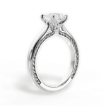 Carrie Princess Cut Lab Grown Diamond 14Kt White Gold Engagement Ring - View 3