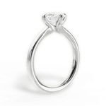 Ashley Oval Cut Lab Grown Diamond 18Kt White Gold Engagement Ring - View 2