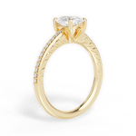 Caroline Oval Cut Lab Grown Diamond 18Kt Yellow Gold Engagement Ring - View 3