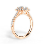 Ingrid Round Cut Lab Grown Diamond 18Kt Rose Gold Engagement Ring - View 2
