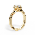 Erica Heart Cut Lab Grown Diamond 18Kt Yellow Gold Engagement Ring - View 2