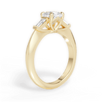 Emily Cushion Cut Lab Grown Diamond 18Kt Yellow Gold Engagement Ring - View 3