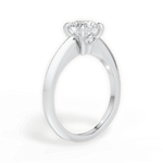 Amanda Round Cut Lab Grown Diamond 18Kt White Gold Engagement Ring - View 2