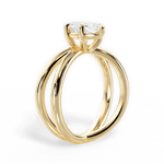 Ada Marquise Cut Lab Grown Diamond 18Kt Yellow Gold Engagement Ring - View 3