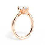 Angie Marquise Cut Lab Grown Diamond 18Kt Rose Gold Engagement Ring - View 4