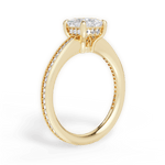 Janet Princess Cut Lab Grown Diamond 18Kt Yellow Gold Engagement Ring - View 2