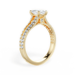 Kendra Marquise Cut Lab Grown Diamond 18Kt Yellow Gold Engagement Ring - View 2