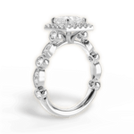 Irene Princess Cut Lab Grown Diamond 14Kt White Gold Engagement Ring - View 3